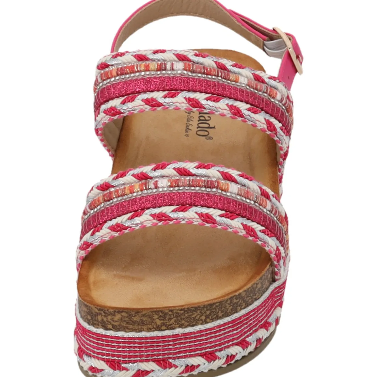 Palado Aifate by Sila Sahin , Plateau-Sandaletten, Damen, Pink