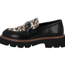 Palado Alyndra, Loafers, Damen, Schwarz/Leo Beige