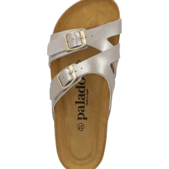 Palado Arrila, Pantoletten, Damen, Beige Metallic