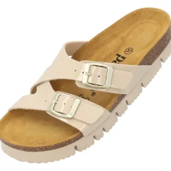 Palado Arrila PL, Plateau-Pantoletten, Damen, Beige Lack