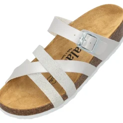 Palado Balmur, Pantoletten, Damen, Weiß Metallic