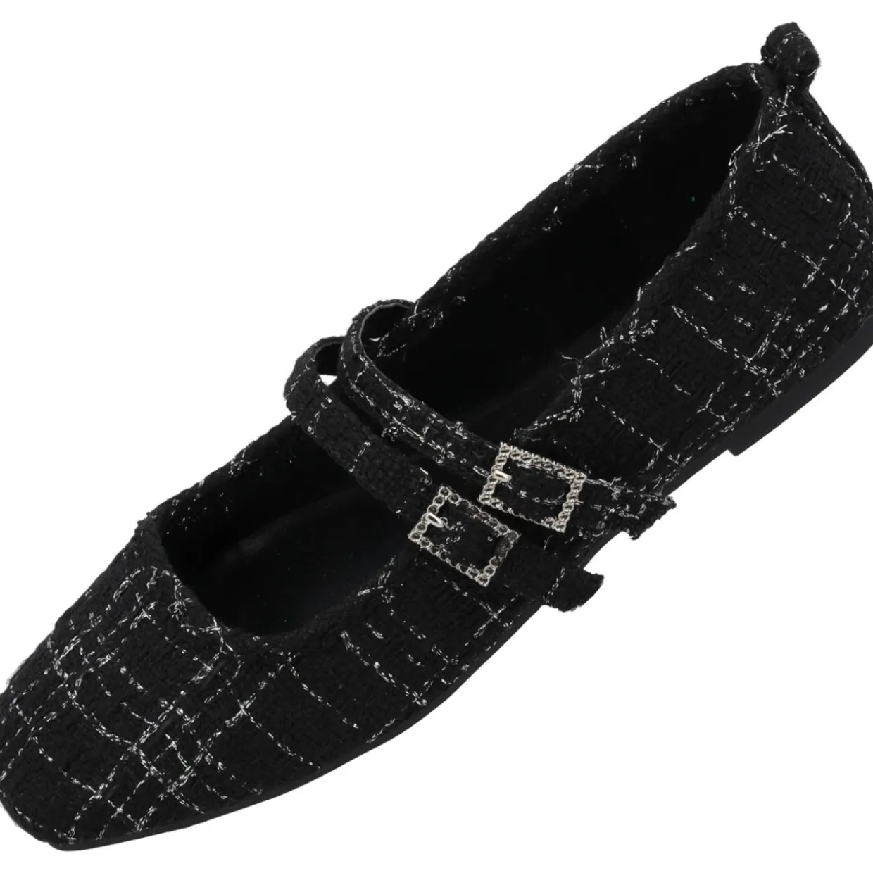 Palado Biaruk by Sila Sahin, Riemchenballerinas, Damen, Schwarz/Silber