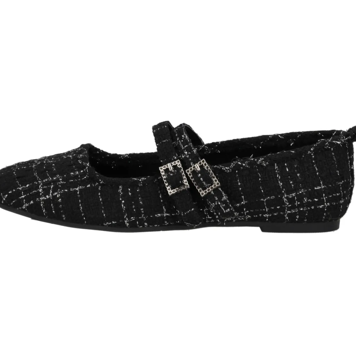 Palado Biaruk by Sila Sahin, Riemchenballerinas, Damen, Schwarz/Silber