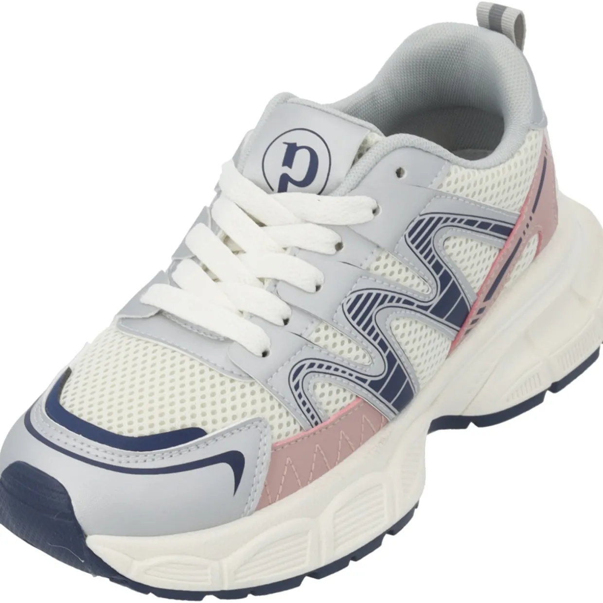 Palado Borgan, Sneakers Low, Damen, Silber/Pink