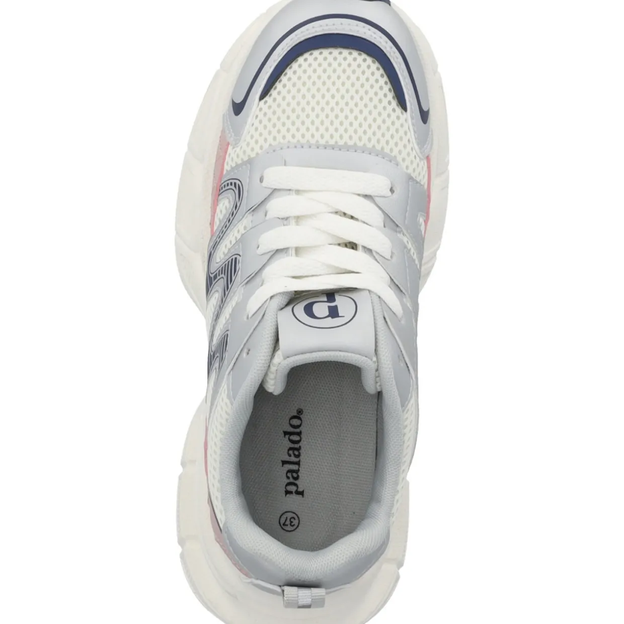 Palado Borgan, Sneakers Low, Damen, Silber/Pink