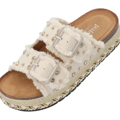 Palado Brutees by Sila Sahin, Plateau-Sandaletten, Damen, Beige