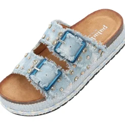 Palado Brutees by Sila Sahin, Plateau-Sandaletten, Damen, Blau