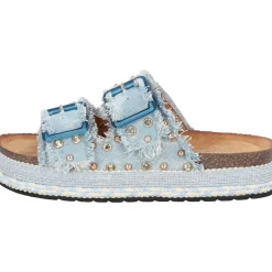 Palado Brutees by Sila Sahin, Plateau-Sandaletten, Damen, Blau