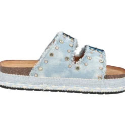 Palado Brutees by Sila Sahin, Plateau-Sandaletten, Damen, Blau