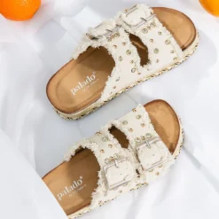 Palado Brutees by Sila Sahin, Plateau-Sandaletten, Damen, Beige