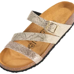 Palado Chios, Pantoletten, Damen, Metallic Gold