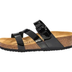 Palado Chios, Pantoletten, Damen, Lack Schwarz