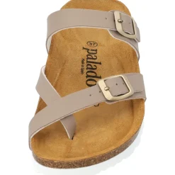 Palado Cres Matt, Pantoletten, Damen, Dunkelbeige