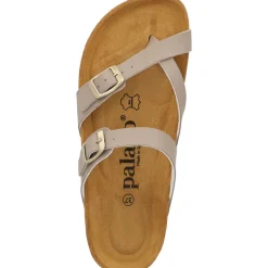 Palado Cres Matt, Pantoletten, Damen, Dunkelbeige