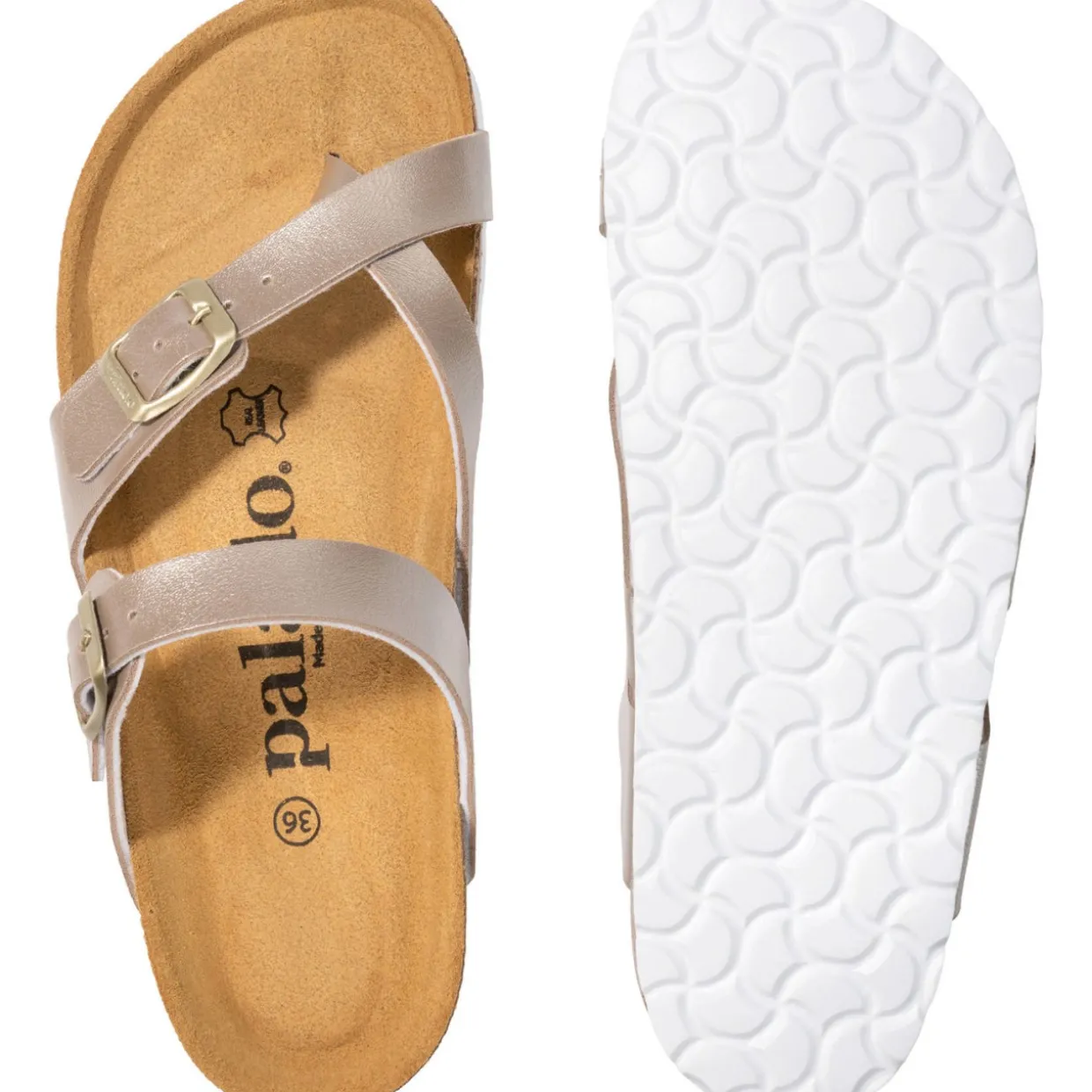 Palado Cres Metallic, Pantoletten, Damen, Beige