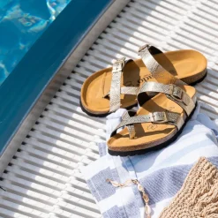 Palado Cres Metallic, Pantoletten, Damen, Pyth Gold