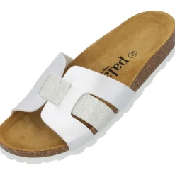 Palado Crisui, Pantoletten, Damen, Weiß Metallic