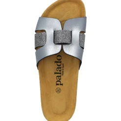 Palado Crisui, Pantoletten, Damen, Grau Metallic