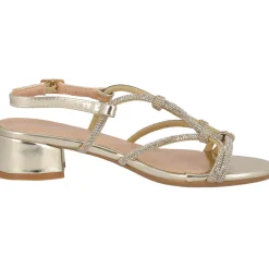 Palado Fanala by Sila Sahin, Riemchensandaletten, Damen, Gold