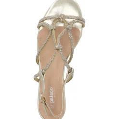 Palado Fanala by Sila Sahin, Riemchensandaletten, Damen, Gold