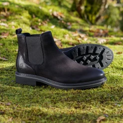 Palado Farbalar, Chelsea Boots, Herren, Schwarz