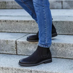 Palado Farbalar, Chelsea Boots, Herren, Schwarz