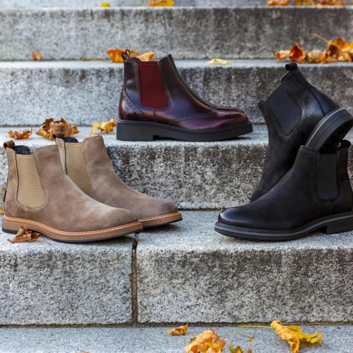 Palado Farbalar, Chelsea Boots, Herren, Schwarz