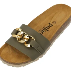 Palado Gozo, Pantoletten, Damen, Khaki Matt