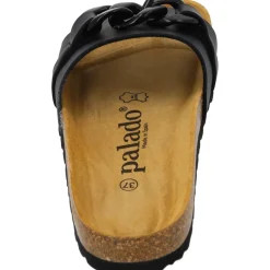 Palado Gozo, Pantoletten, Damen, Schwarz Matt