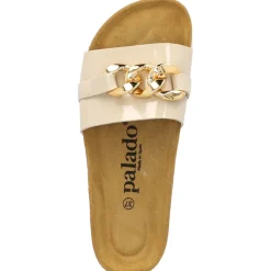 Palado Gozo, Pantoletten, Damen, Beige Lack