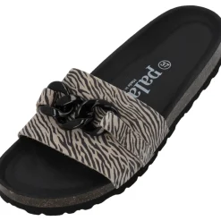 Palado Gozo Zebra, Pantoletten, Damen, Beige