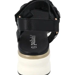 Palado Gyapon, Plateau-Sandaletten, Damen, Schwarz