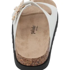 Palado Igies by Sila Sahin, Plateau-Pantoletten, Damen, Weiß