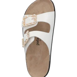 Palado Igies by Sila Sahin, Plateau-Pantoletten, Damen, Weiß