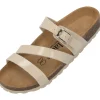 Palado Ikaria, Pantoletten, Damen, Beige Lack/Beige