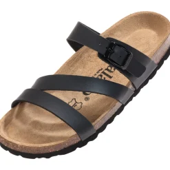 Palado Ikaria, Pantoletten, Damen, Schwarz Matt