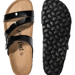 Palado Ikaria, Pantoletten, Damen, Schwarz Lack