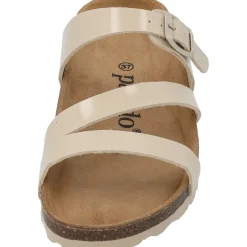 Palado Ikaria, Pantoletten, Damen, Beige Lack/Beige