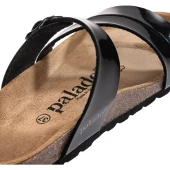 Palado Ikaria, Pantoletten, Damen, Schwarz Lack