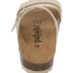 Palado Ikaria, Pantoletten, Damen, Beige Lack/Beige