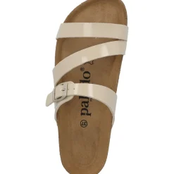 Palado Ikaria, Pantoletten, Damen, Beige Lack/Beige