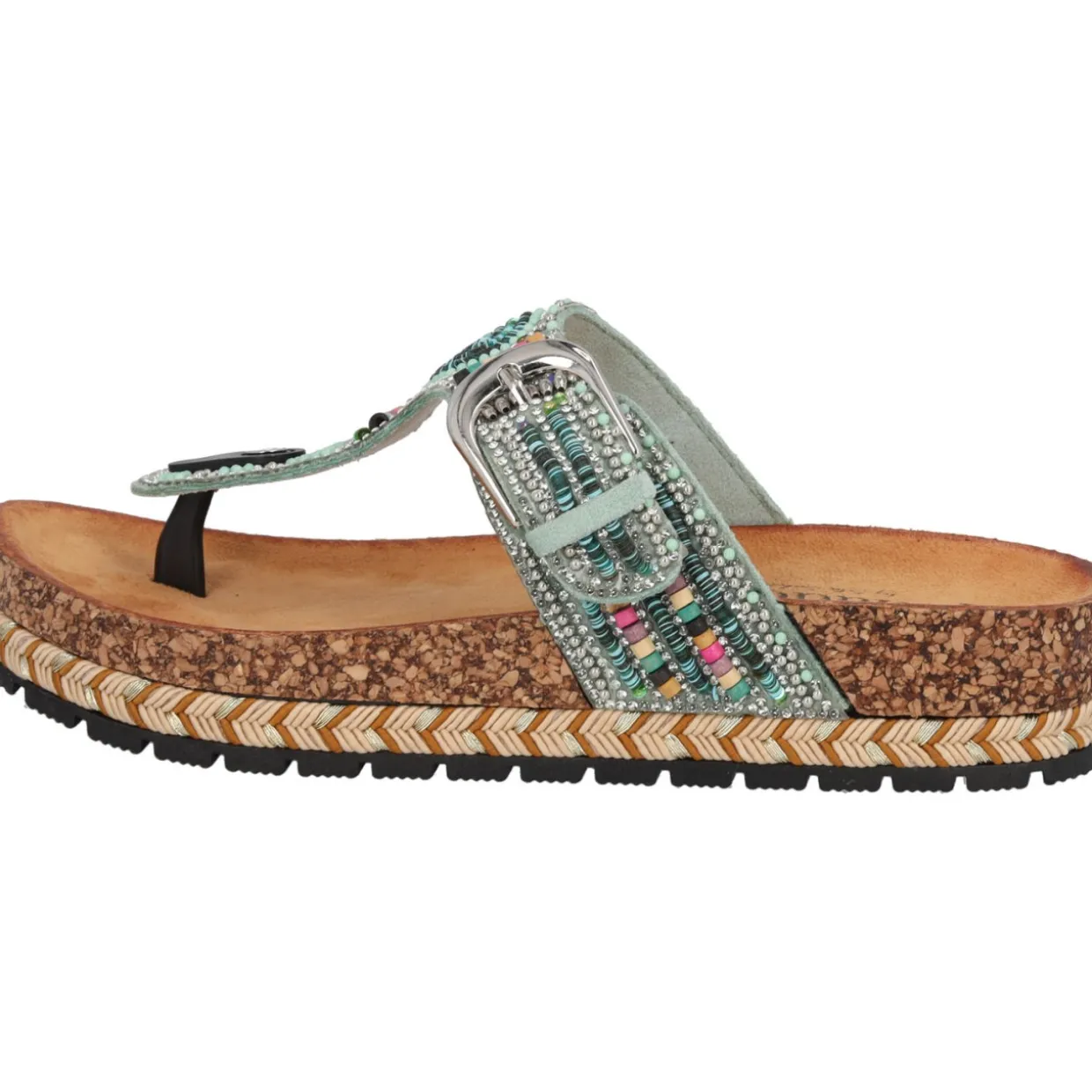 Palado Ikoh by Sila Sahin, Plateau-Pantoletten, Damen, Türkis