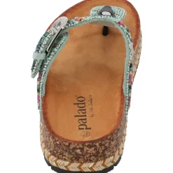 Palado Ikoh by Sila Sahin, Plateau-Pantoletten, Damen, Türkis