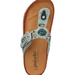 Palado Ikoh by Sila Sahin, Plateau-Pantoletten, Damen, Türkis