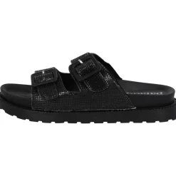 Palado Irisa, Plateau-Pantoletten, Damen, Schwarz Strass