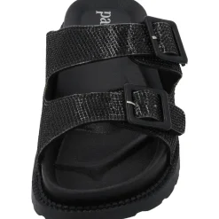 Palado Irisa, Plateau-Pantoletten, Damen, Schwarz Strass