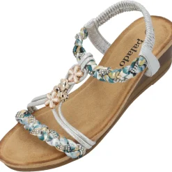 Palado Isotora, Keilsandaletten, Damen, Silber