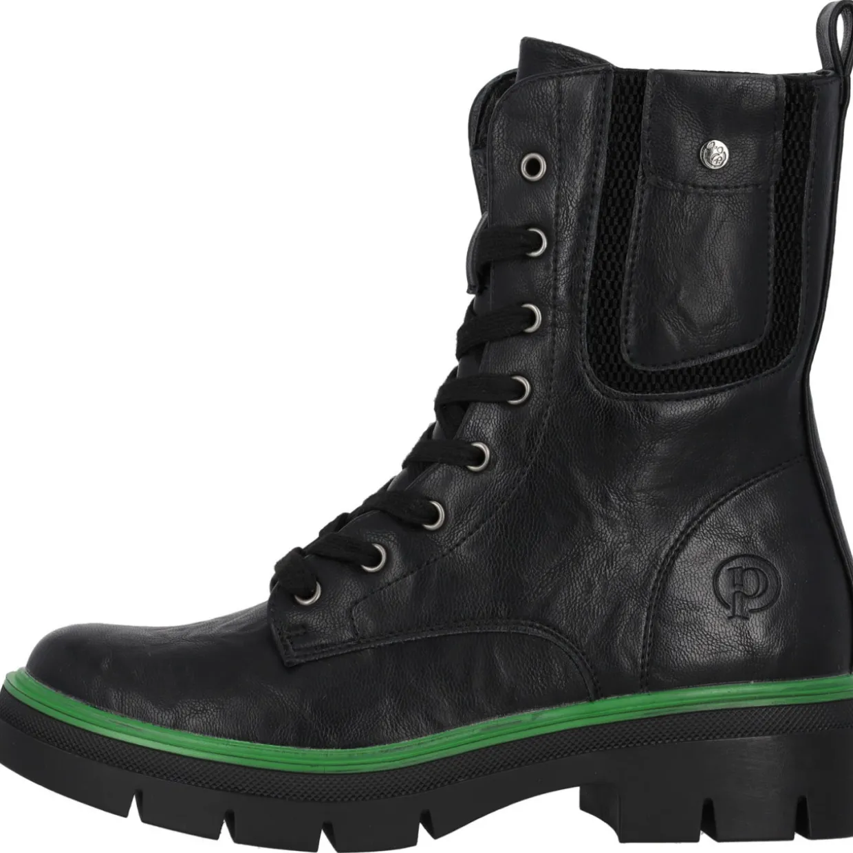 Palado Jazzly by Sila Sahin, Schnürstiefel, Damen, Schwarz/Grün