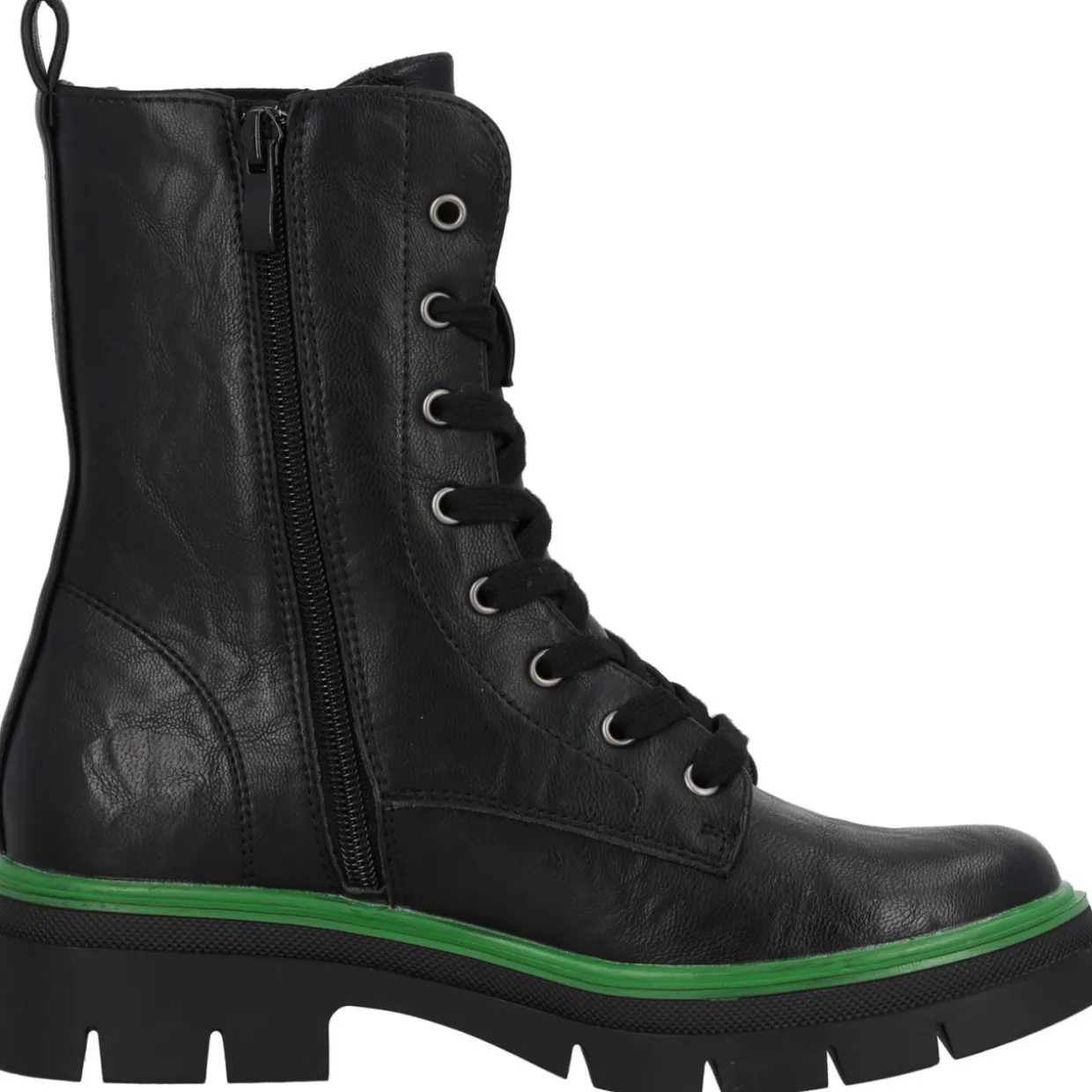 Palado Jazzly by Sila Sahin, Schnürstiefel, Damen, Schwarz/Grün