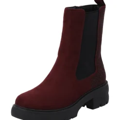 Palado Jynna by Sila Sahin, Chelsea Boots, Damen, Bordeaux Samt